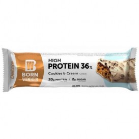 Born Winner Deluxe protein bar 36% - Cookies and cream 55 гр