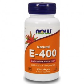 NOW Vitamin E-400 IU /Mixed Tocopherols/ 100 гел капсули