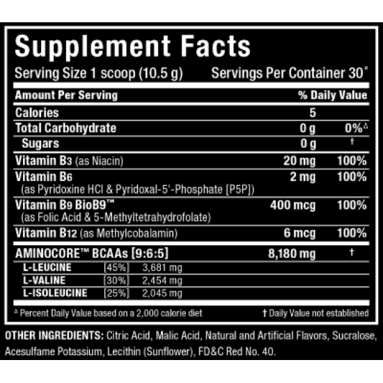 Allmax nutrition Aminocore BCAA 945 гр - 90 дози на супер цена