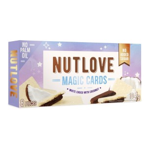ALLNUTRITION NutLove Magic Cards - White Choco Coconut - Диетичен Десерт ALLNUTRITION NutLove Magic Cards - White Choco Coconut - Диетичен Десерт