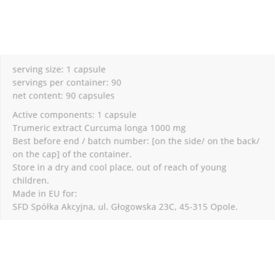 Allnutrition Curcuma 90 капсули на супер цена