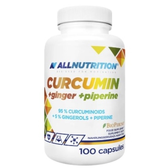 Allnutrition Curcumin + Ginger + Piperine 100 капсули на изгодни цени Allnutrition Curcumin + Ginger + Piperine 100 капсули на супер цена
