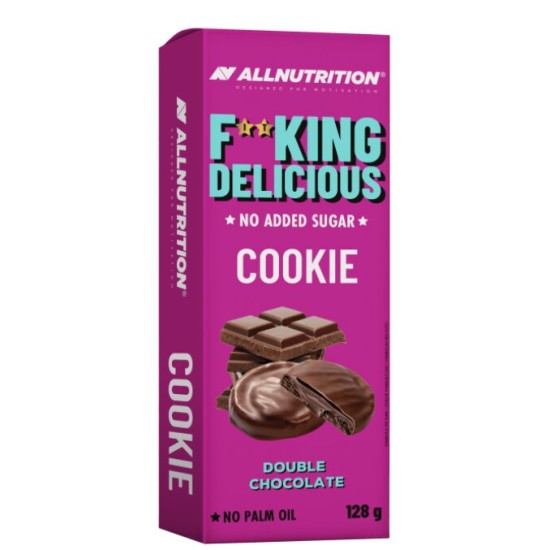 Allnutrition F**King Delicious Cookie - Double Chocolate - Диетичен Десерт 128 гр на изгодни цени Allnutrition F**King Delicious Cookie - Double Chocolate - Диетичен Десерт 128 гр на супер цена