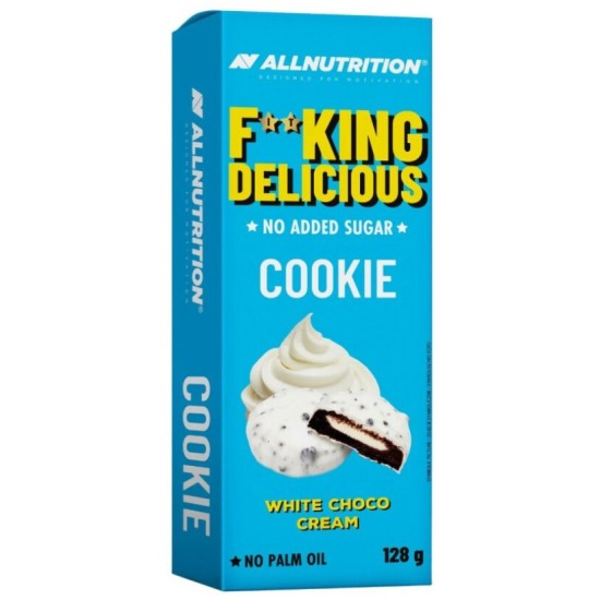 Allnutrition F**King Delicious Cookie - White Chocolate Cream - Диетичен Десерт 128 гр на супер цена
