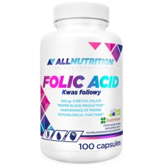 Allnutrition Folic Acid 100 капсули на изгодни цени Allnutrition Folic Acid 100 капсули на супер цена