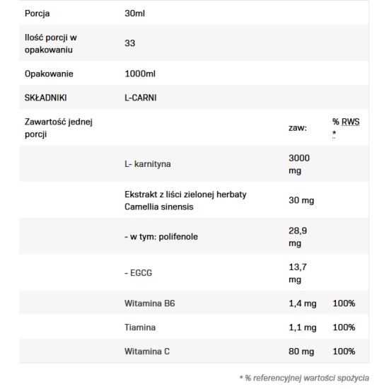 Allnutrition L-Carni Concentrate + Green Tea 1000 мл на супер цена