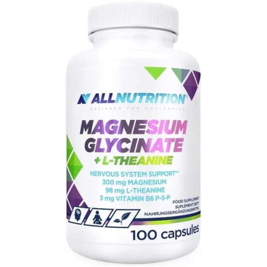 AllNutrition Magnesium Glycinate + L-Theanine 100 капсули на супер цена