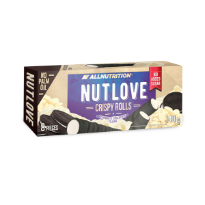 NutLove Crispy Rolls - White Chocolate 140 грама - Диетичен Десерт