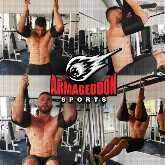 Armageddon Sports Каишки за коремни вдигания Ab Straps Deluxe на супер цена