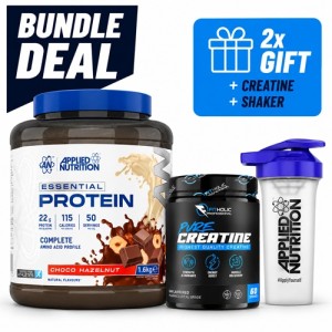 PROMO STACK Essential Protein + Creatine Monohydrate + Shaker 