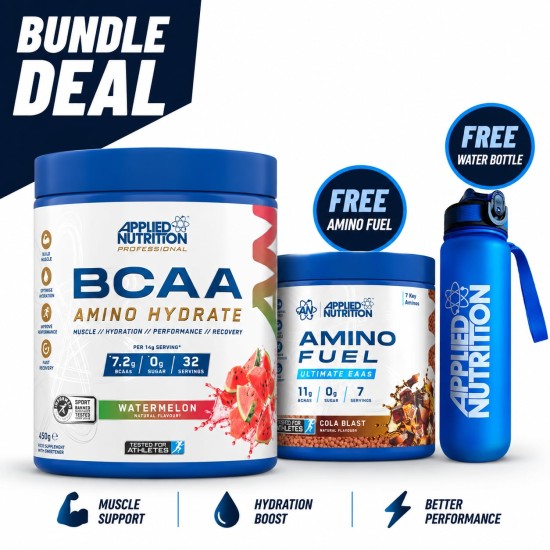 PROMO STACK BCAA Amino-Hydrate + Amino Fuel + Lifestyle Water Bottle на супер цена
