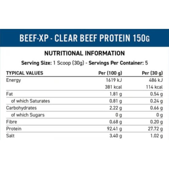 Applied Nutrition Beef-XP | Clear Hydrolyzed Beef Protein 150 гр на супер цена
