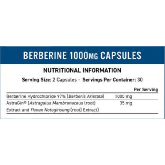 Applied Nutrition Berberine 1000 мг with AstraGin 60 капсули на изгодни цени Applied Nutrition Berberine 1000 мг with AstraGin 60 капсули на супер цена