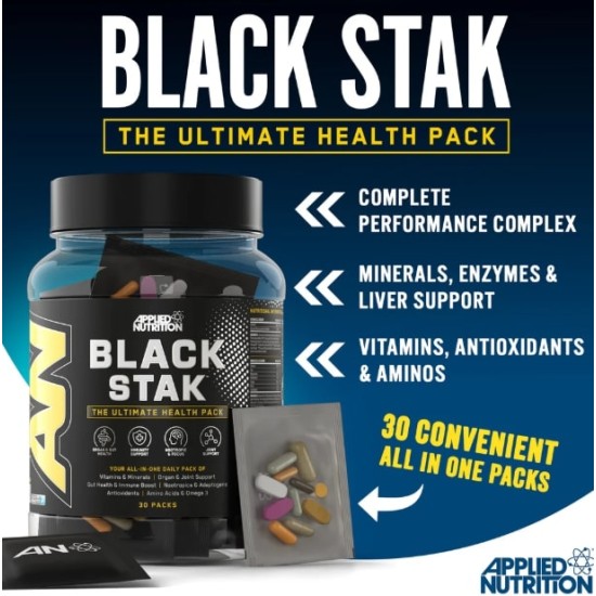 Applied Nutrition Black Stak - The Ultimate Health Pack 30 пакета на супер цена