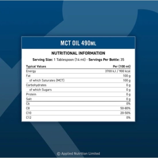 Applied Nutrition MCT Oil - Средноверижни Триглицериди 490 мл на изгодни цени Applied Nutrition MCT Oil - Средноверижни Триглицериди 490 мл на супер цена