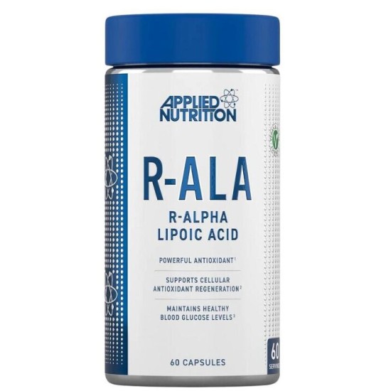 Applied Nutrition R-ALA 200 мг | R-Alpha Lipoic Acid 60 капсули на супер цена