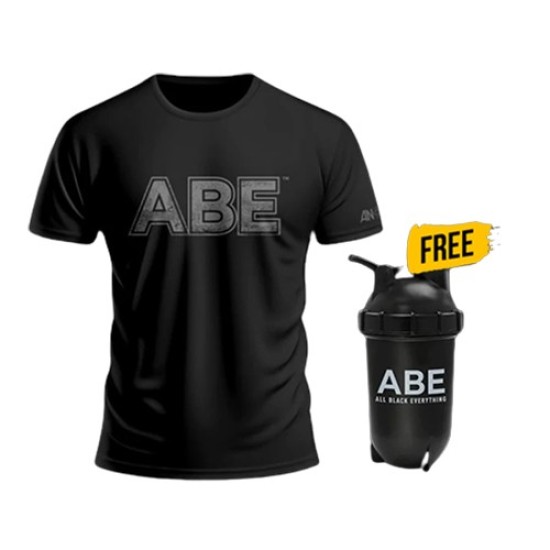 1+1 FREE APPLIED ABE T-SHIRT + ABE - All Black Everything | Bullet Shaker 500 мл на супер цена