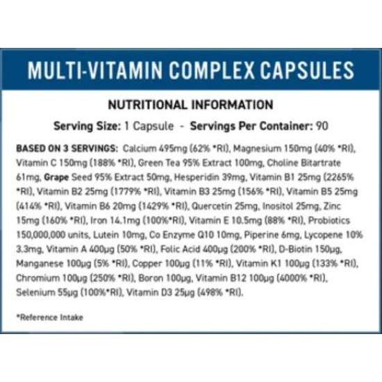 Multi-Vitamin Complex Vitality 90 капсули / 90 дози на супер цена