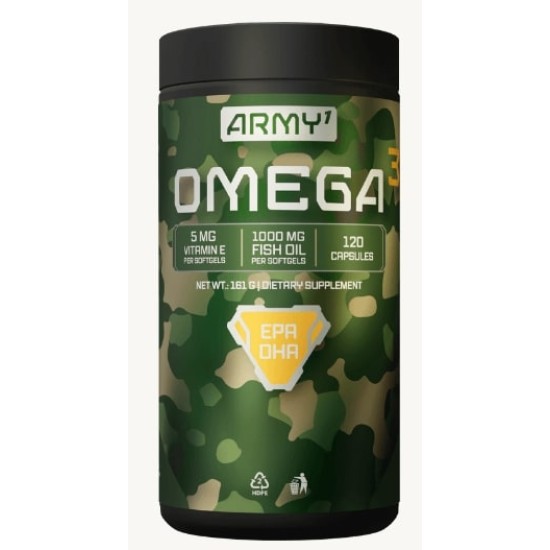 Army 1 Omega 3 60 гел капсули / 60 дози на изгодни цени Army 1 Omega 3 60 гел капсули / 60 дози на супер цена