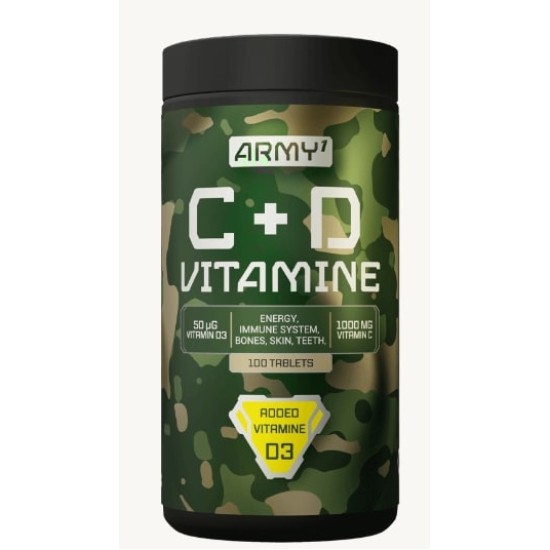 Army 1 Vitamine C + D 100 таблетки / 100 дози на супер цена