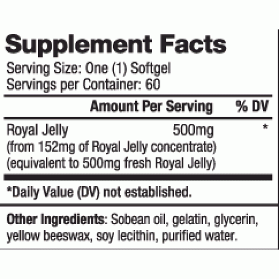 Biovea Royal Jelly 500mg - Пчелно Млечице - 60 sgels на супер цена
