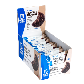 BORN WINNER Active High 30% Protein Cookie Double chocolate 12x75 гр