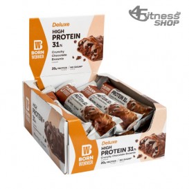 BORN WINNER Deluxe High Protein Bar 31% Crunchy Chocolate Brownie 12x64 гр