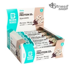 BORN WINNER Keto High Protein Bar 33% stracciatela 12x60 гр BORN WINNER Keto High Protein Bar 33% stracciatela 12x60 гр