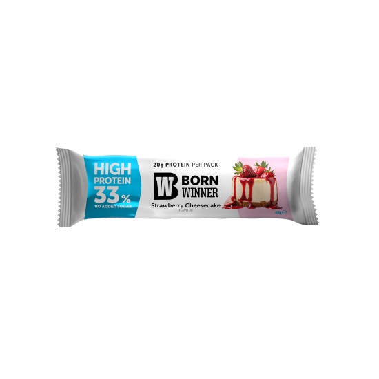 BORN WINNER Active High Protein 33% Strawberry Cheesecake 60 гр на изгодни цени BORN WINNER Active High Protein 33% Strawberry Cheesecake 60 гр на супер цена