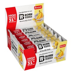 BORN WINNER Boost High Protein Bar 31% Banana Milk Shake 12х55 гр BORN WINNER Boost High Protein Bar 31% Banana Milk Shake 12х55 гр