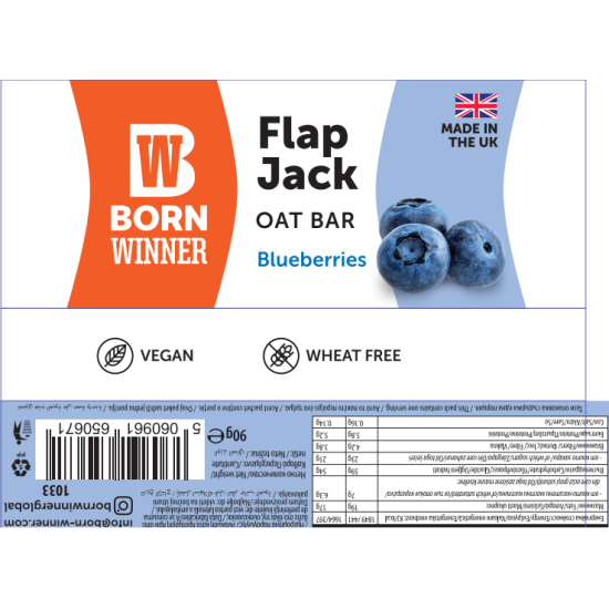 Born Winner Flap Jack Oat Bar blueberries 90 гр на супер цена