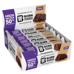 BORN WINNER Slim High Protein Bar 50% Chocolate Brownie 12x50 гр