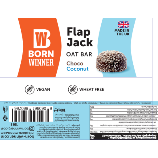 Born Winner Flap Jack Oat Bar Choco Coconut 100 гр на супер цена