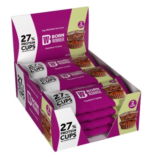 BORN WINNER Protein Cups Hazelnut Creme 12х42 гр на супер цена