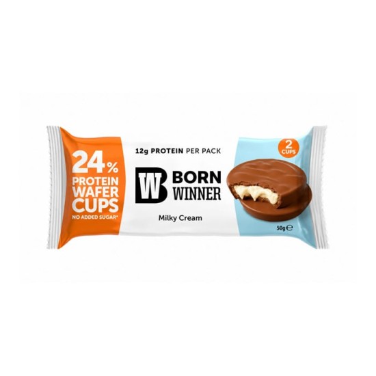 Born Winner Protein Cups Wafer with Milky Cream 15x50 гр на супер цена