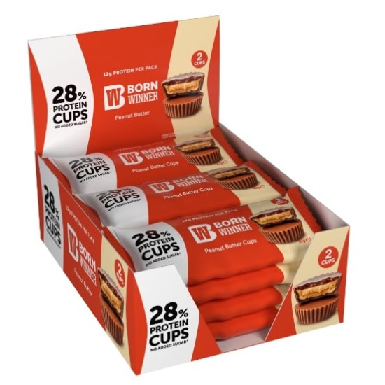 BORN WINNER Protein Wafer Cups Peanut Butter 15x50 гр на супер цена
