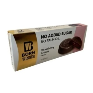 BORN WINNER Cookies Strawberry Cream 100 гр BORN WINNER Cookies Strawberry Cream 100 гр
