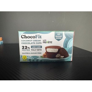 Choco Fit Coconut Cream Chocolate Cups 22% protein 33 гр (3x11)