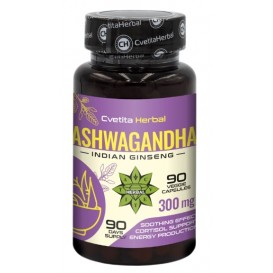 Cvetita Herbal Ashwagandha – Ашваганда екстракт 300 мг / 90 капсули