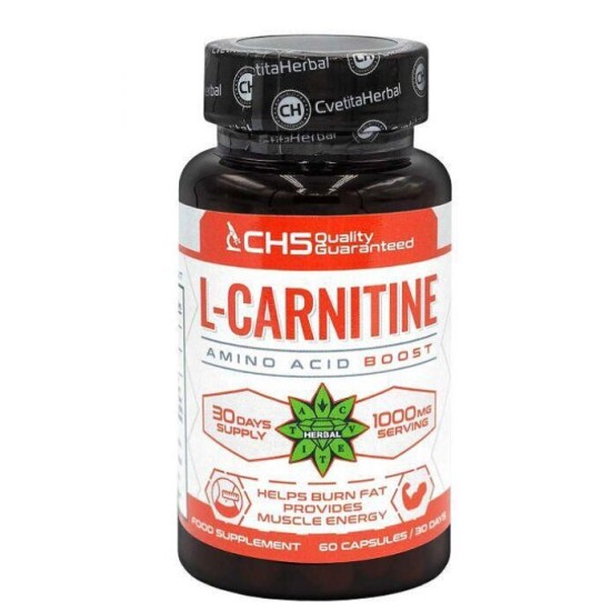 Cvetita Herbal L-Carnitine 500 мг / 60 капсули на супер цена