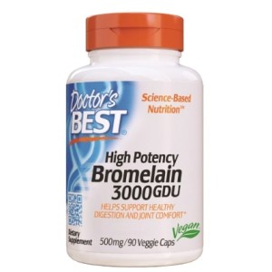 Doctor's Best Bromelain 3000 GDU 500 мг | High Potency 90 капсули