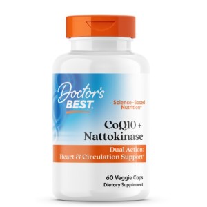 Doctor's Best CoQ10 + Nattokinase 60 капсули Doctor's Best CoQ10 + Nattokinase 60 капсули