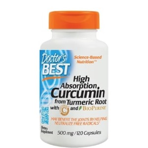 Doctor's Best High Absorption Curcumin 500 мг / 120 капсули
