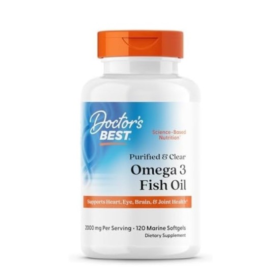 Doctor's Best Omega 3 Fish Oil 1000 мг / 120 гел капсули на изгодни цени Doctor's Best Omega 3 Fish Oil 1000 мг / 120 гел капсули на супер цена