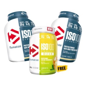 Summer Promo 2x Dymatize Iso 100 2264 g + ISO 100 Clear 900 g FREE