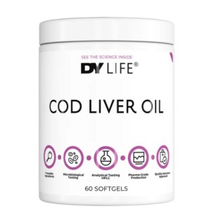 Dorian Yates Nutrition DY Life Cod Liver Oil 408.8 мг | with Vitamin A & D3 60 гел капсули Dorian Yates Nutrition DY Life Cod Liver Oil 408.8 мг | with Vitamin A & D3 60 гел капсули