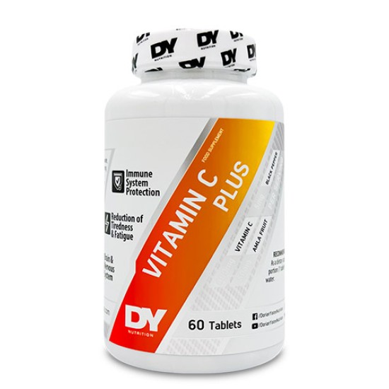 Dorian Yates Nutrition Vitamin C Plus | with Citrus Bioflavonoids, Black Pepper & Amla 60 таблетки на супер цена