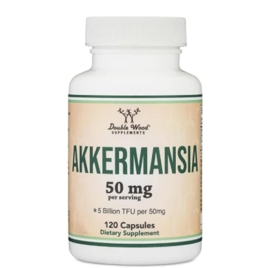 Double Wood Akkermansia | Probiotic with 5 Billion Active Cells 120 капсули на супер цена