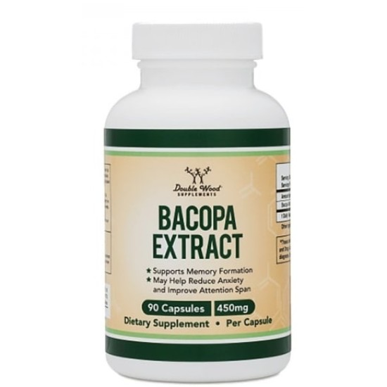 Double Wood Bacopa Extract 450 мг / 90 капсули на супер цена