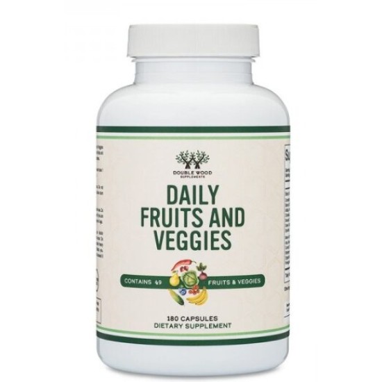 Double Wood Daily Fruts And Veggies 180 капсули на изгодни цени Double Wood Daily Fruts And Veggies 180 капсули на супер цена